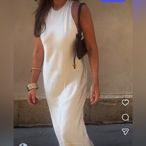 Zara White Midi Dress